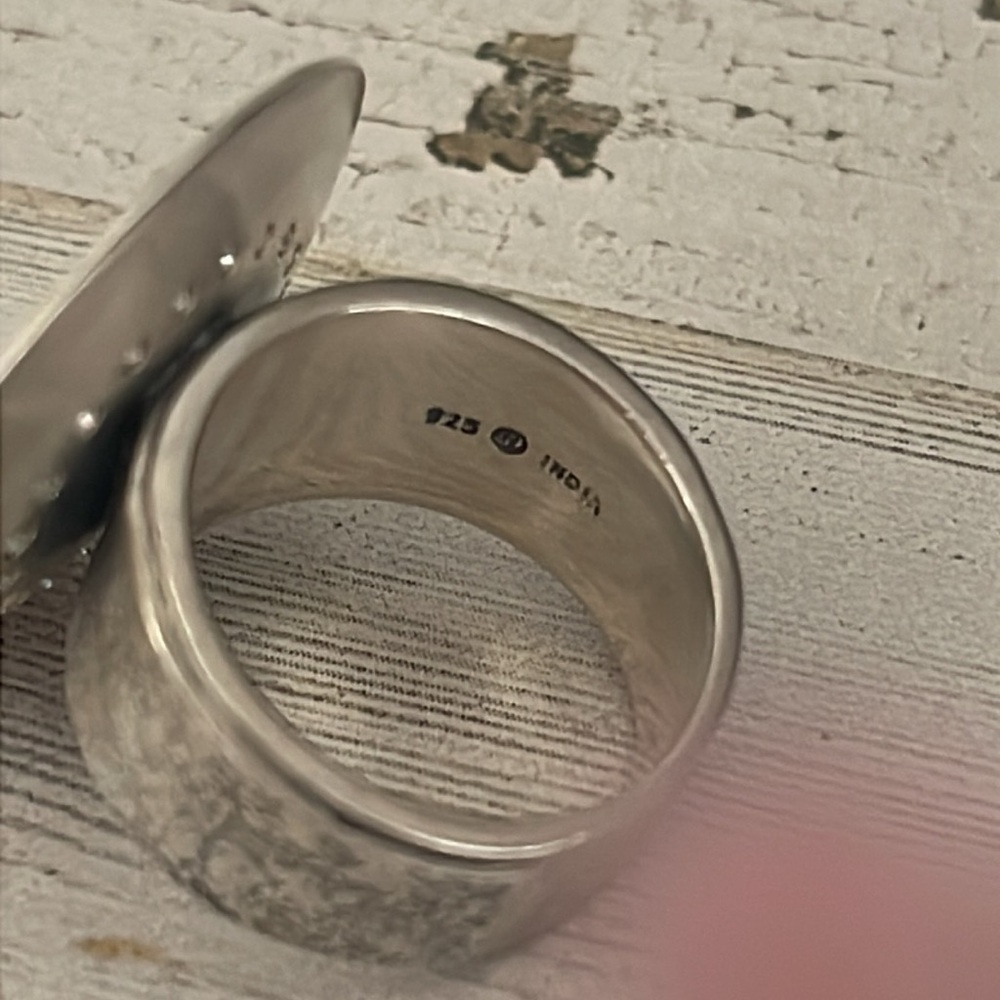 Silpada Sterling Silver Disc Statement Ring. - image 7